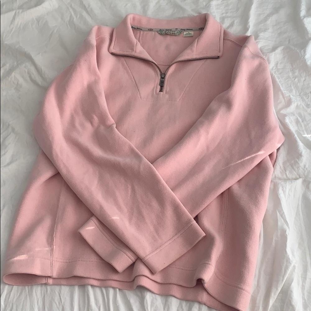 Pink Quarterzip Sweatshirt
